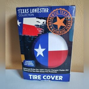 NIB Lonestar Texas Flag Tire Cover Universal Fit Car/SUV/Truck/Camper Waterproof